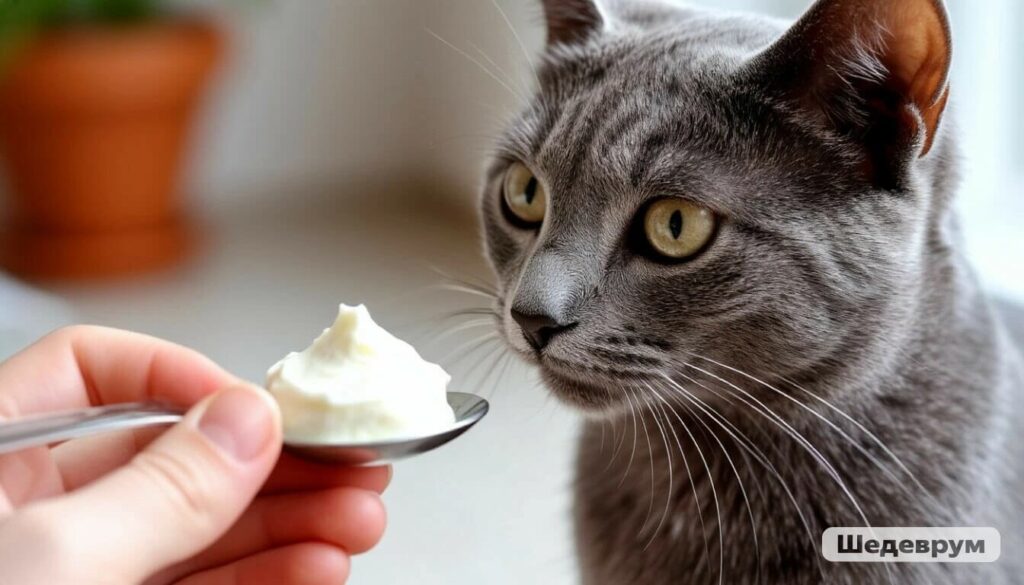 Curious cat sniffing a small bowl of plain Greek yogurt – can cats eat yogurt safely?