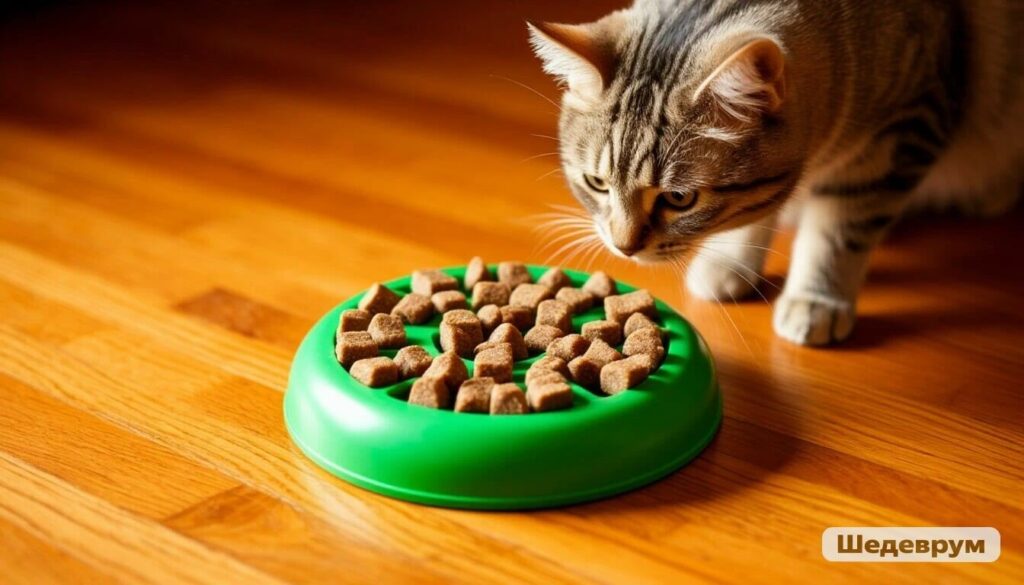 Interactive food puzzle toy for cats
