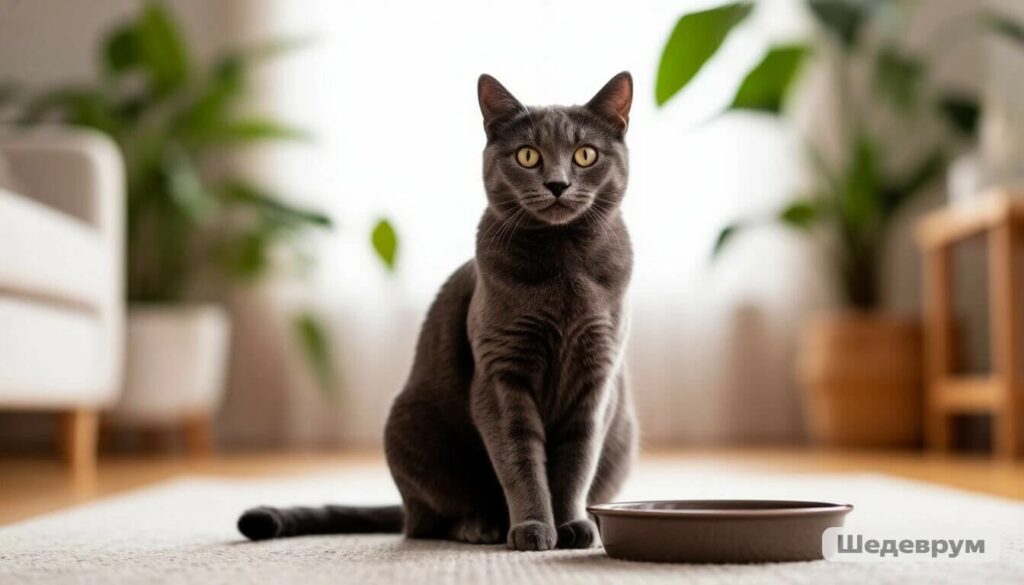 Cat eating from a bowl – how often should you feed a cat? A guide to healthy mealtimes.