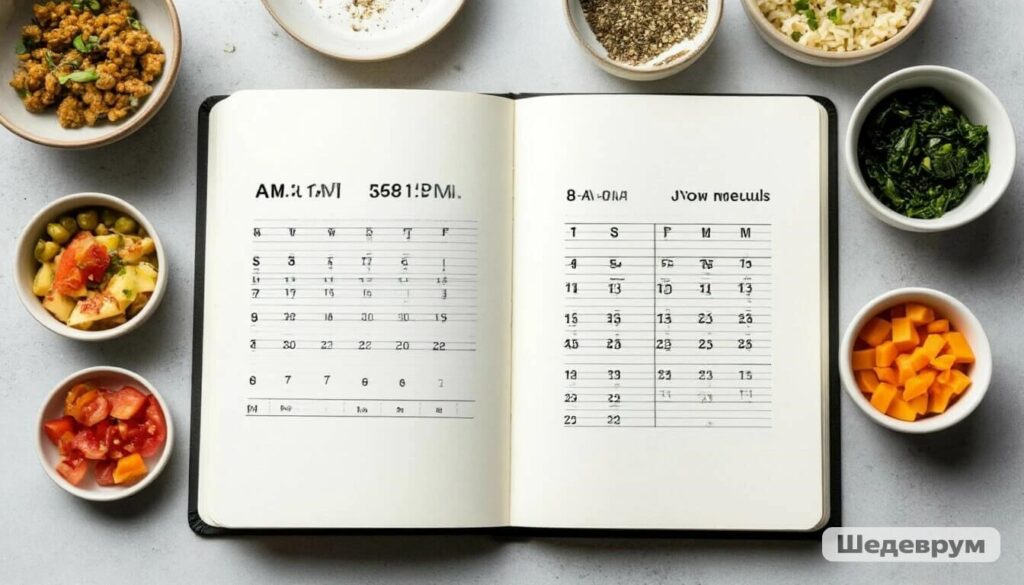 Infographic of a multi-meal puppy feeding schedule