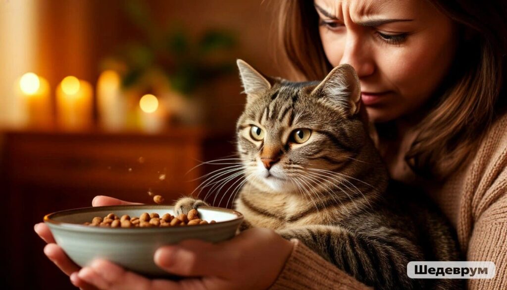 Concerned owner with a cat refusing to eat. jpg