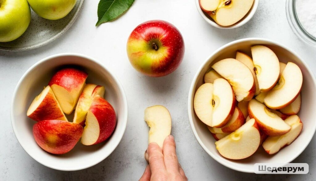 How to core and slice an apple safely for a dog