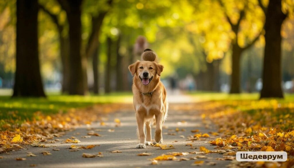 Dog walking safety 2026 guide with happy dog walking calmly on leash