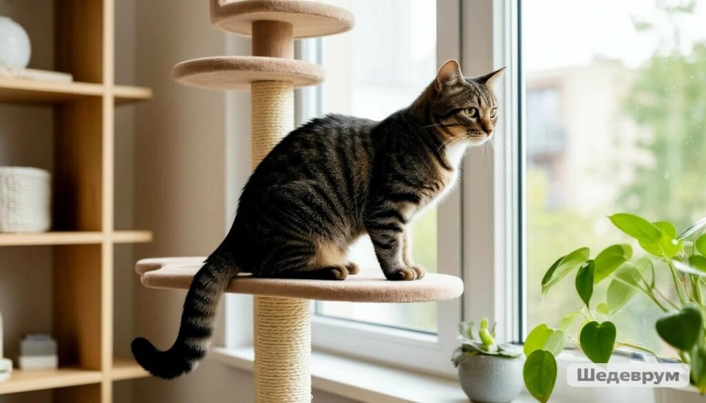 Environmental enrichment for stress‑free cats