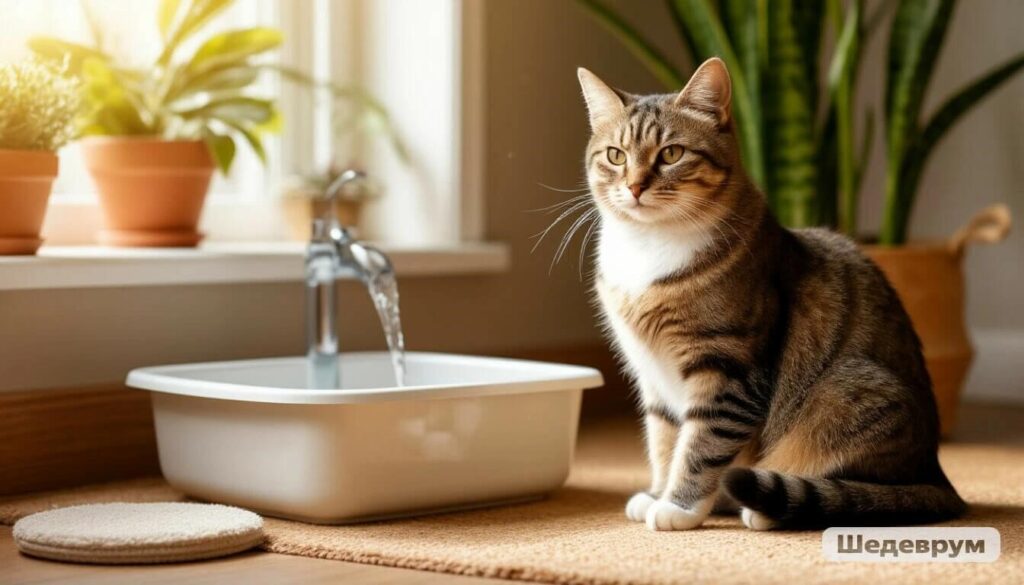 Promoting feline urinary health with fresh water and clean litter box