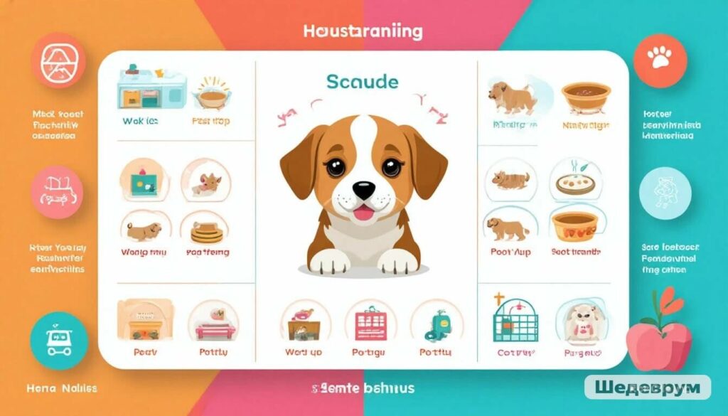 Puppy housetraining schedule sample for training guide