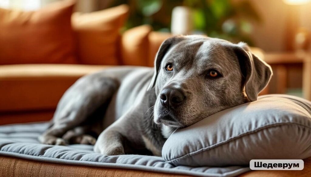 Senior dog health 2026 guide with peaceful aging dog on comfortable bed