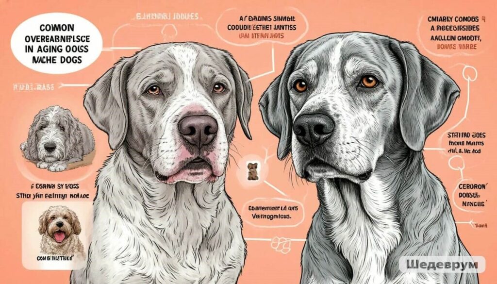 Senior dog health guide 2026 infographic showing signs of aging