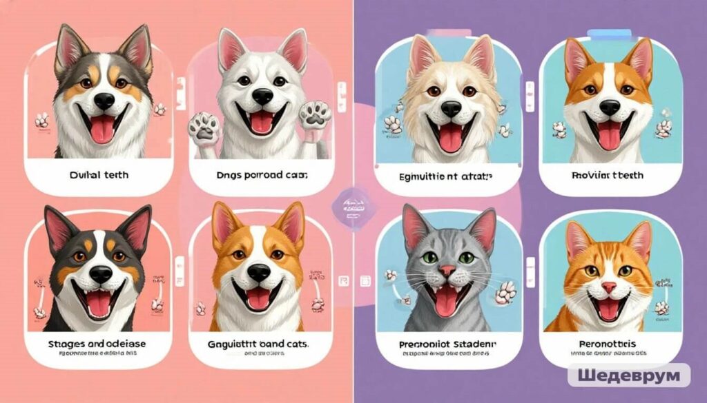 Stages of pet dental disease infographic for dental health guide