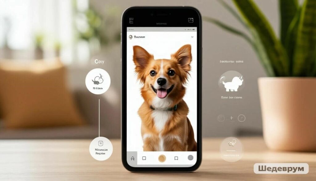 Mobile app interface for pet camera with treat dispenser