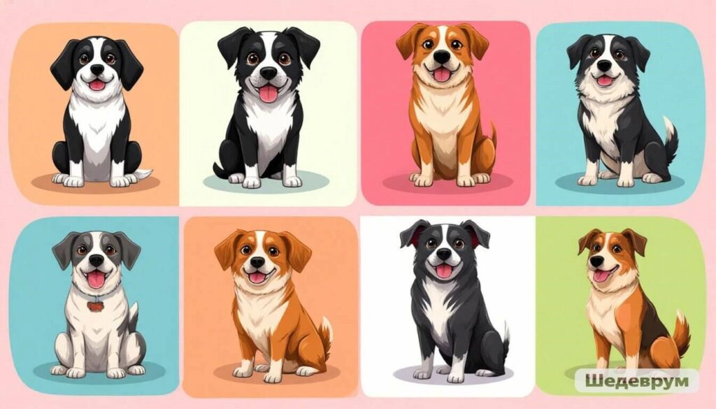 Dog breed size comparison infographic
