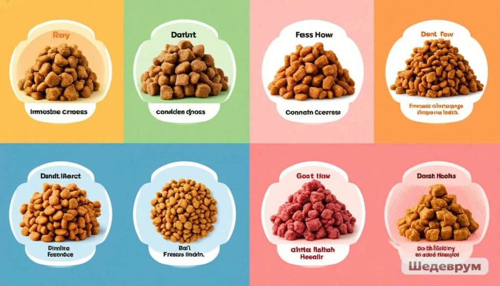 Pet food type comparison infographic 2026